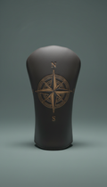 Full-Grain Leather Compass Headcover